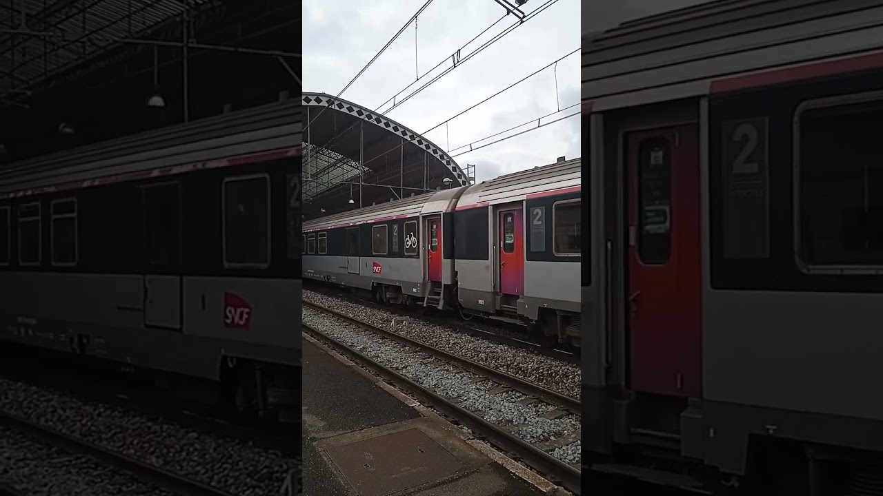 IC vlak z Toulouse do Paris Austerlitz odch&aacute;dza zo stanice Montauban Ville Bourbon 👍💪🤘