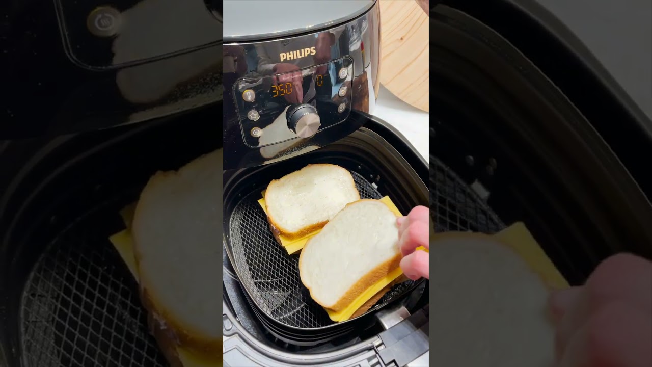 The best air fryer grilled cheese sandwich you'll ever have.
