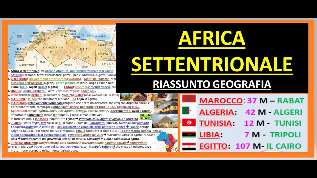 AFRICA SETTENTRIONALE (GEOGRAFIA)