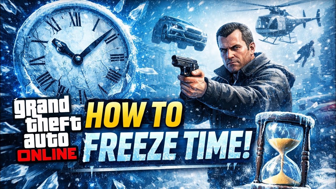 GTA5 How to freeze your time - online & story mode 