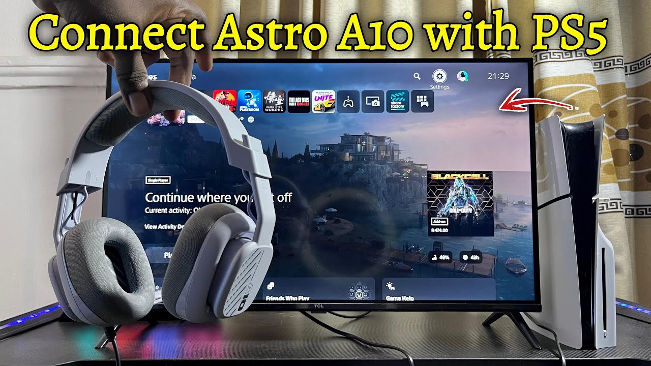 How to Connect Logitech Astro A10 Headset to PS5