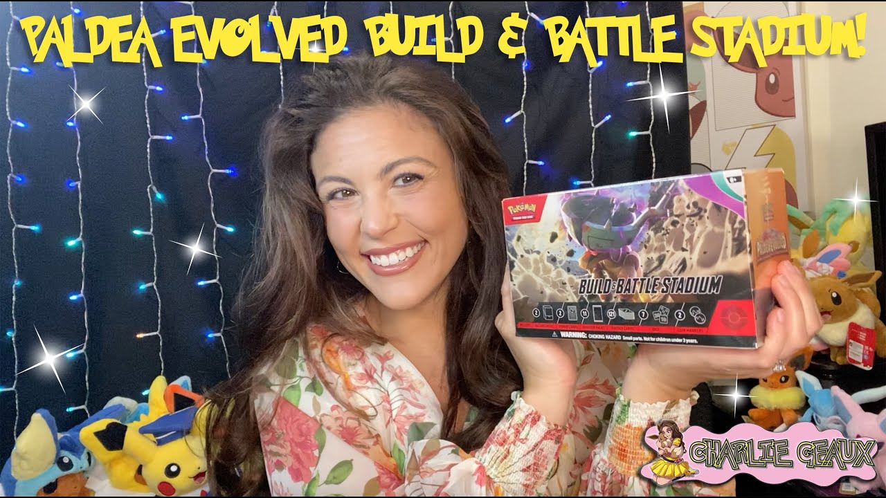 AMAZING PULLS FROM THE PALDEA EVOLVED BUILD & BATTLE STADIUM!