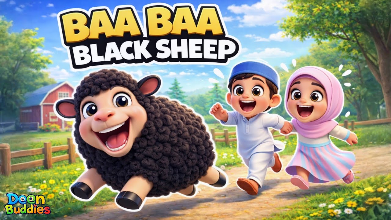 Baa Baa Black Sheep | Islamic Kids Song | Sharing & Caring