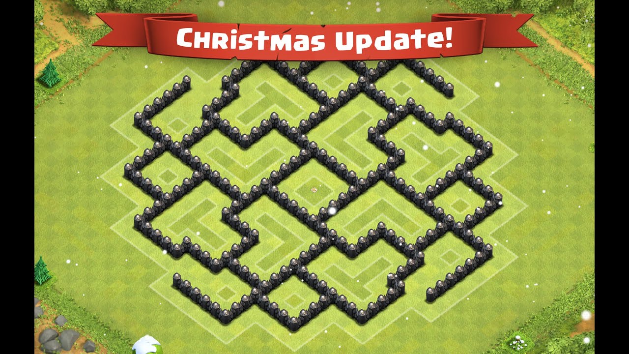 Clash Of Clans - TH8 - Trophy Base - Christmas Update!