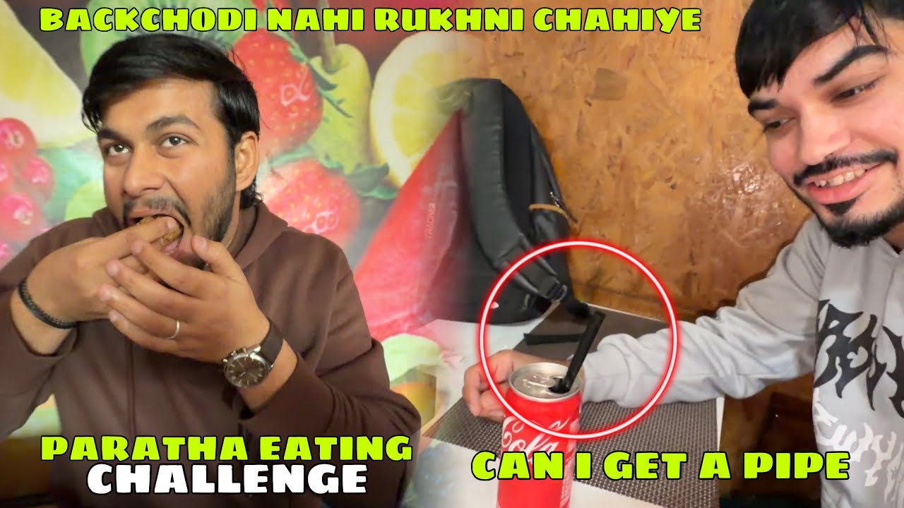 Paratha Eating Challenge 😅 Saala Ek Baar Me Kha Gaya Aadha Paratha 😲 Backchodi Nahi Rukhni Chahiye 😂