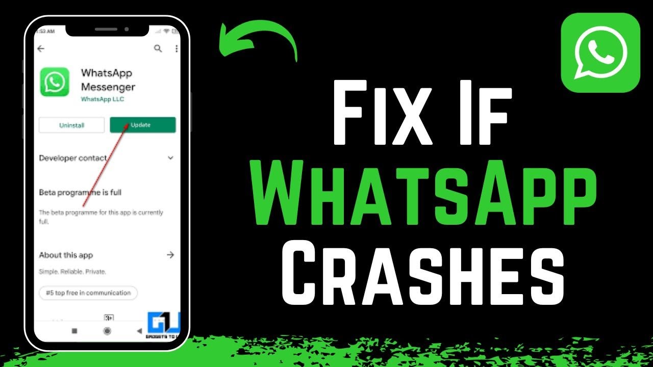 How To Fix WhatsApp Keeps Crashing?