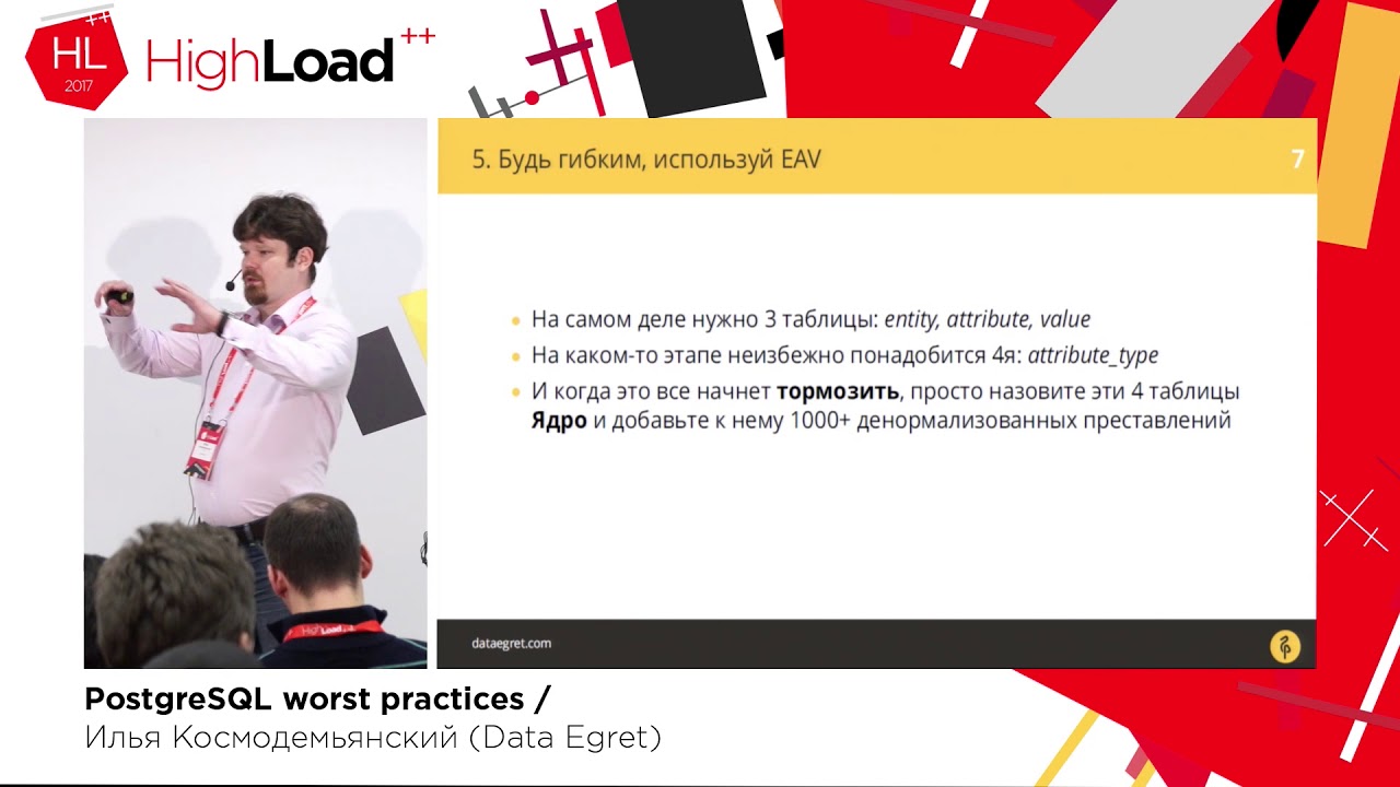 PostgreSQL worst practices / Илья Космодемьянский (Data Egret)