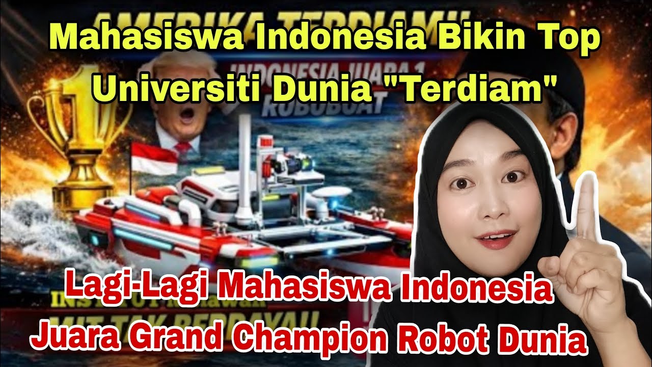 MAHASISWA INDONESIA BIKIN TOP UNIVERSITI TERDIAM, JADI JUARA SATU ROBOT DUNIA‼️MALAYSIAN REACT