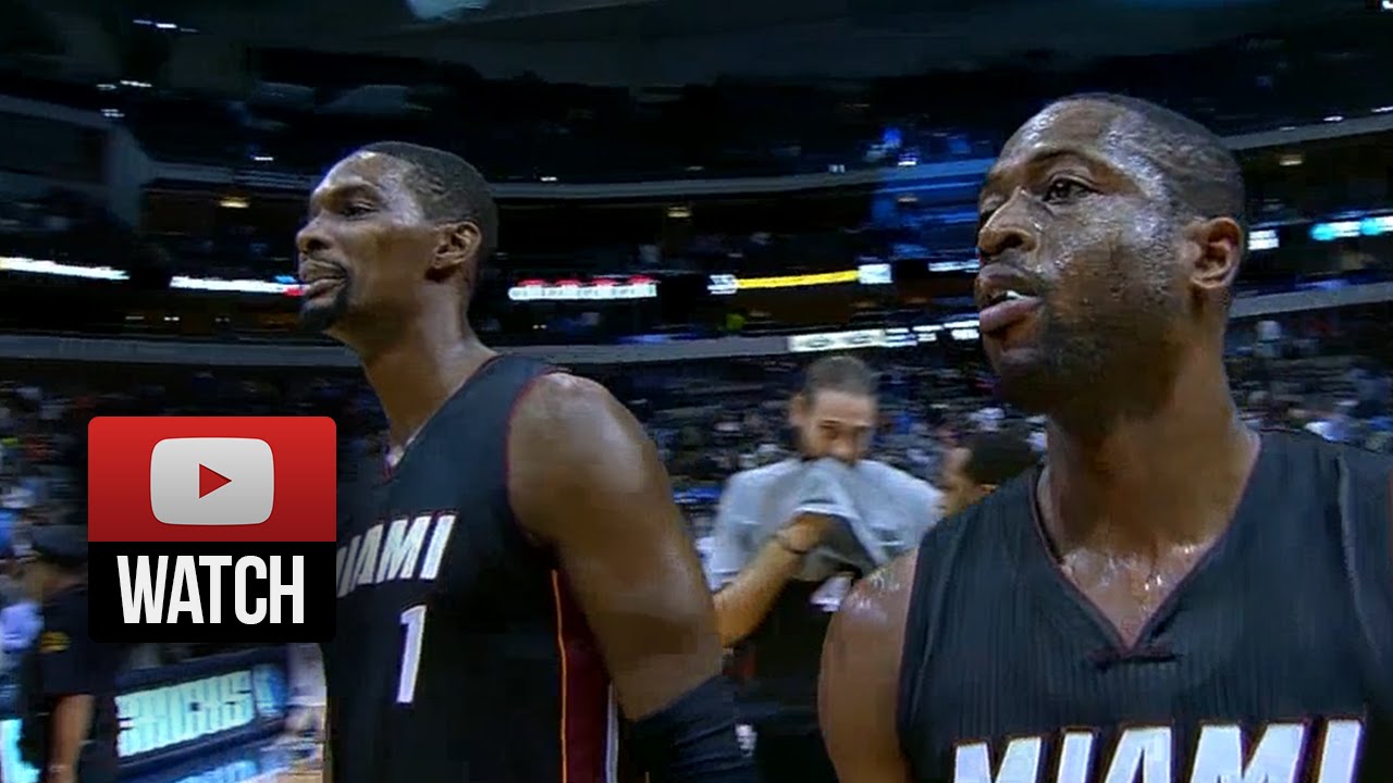 Dwyane Wade & Chris Bosh Highlights at Mavericks (2014.11.09) - 40 Pts, 15 Ast Total!
