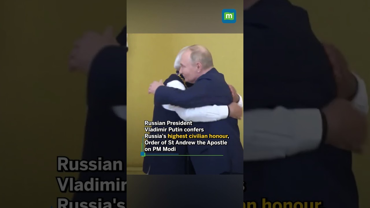 Russian President Vladimir Putin confers Russia's highest civilian honour, Order on PM Modi