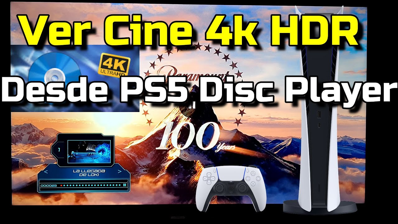 Ver Cine 4k UHD Bluray HDR Con PS5 en TCL P8M - Análisis Reproductor de Discos de PlayStation 5