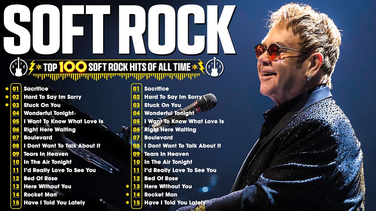 Soft Rock Ballads 70s 80s 90s | Elton John, Eric Clapton, Lionel Richie, Phil Collins, Air Supply