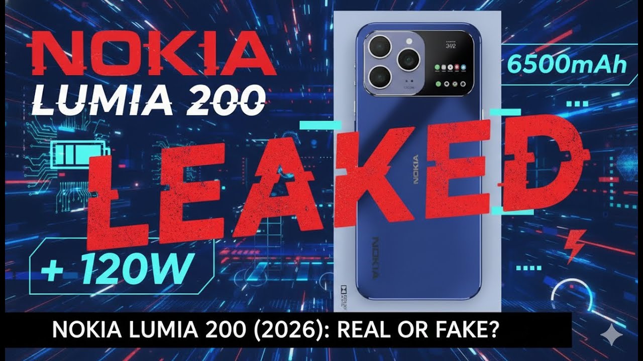Nokia Lumia 200 (2026): 6500mAh Battery & 120W Charging! Reality or Fake Leaks?