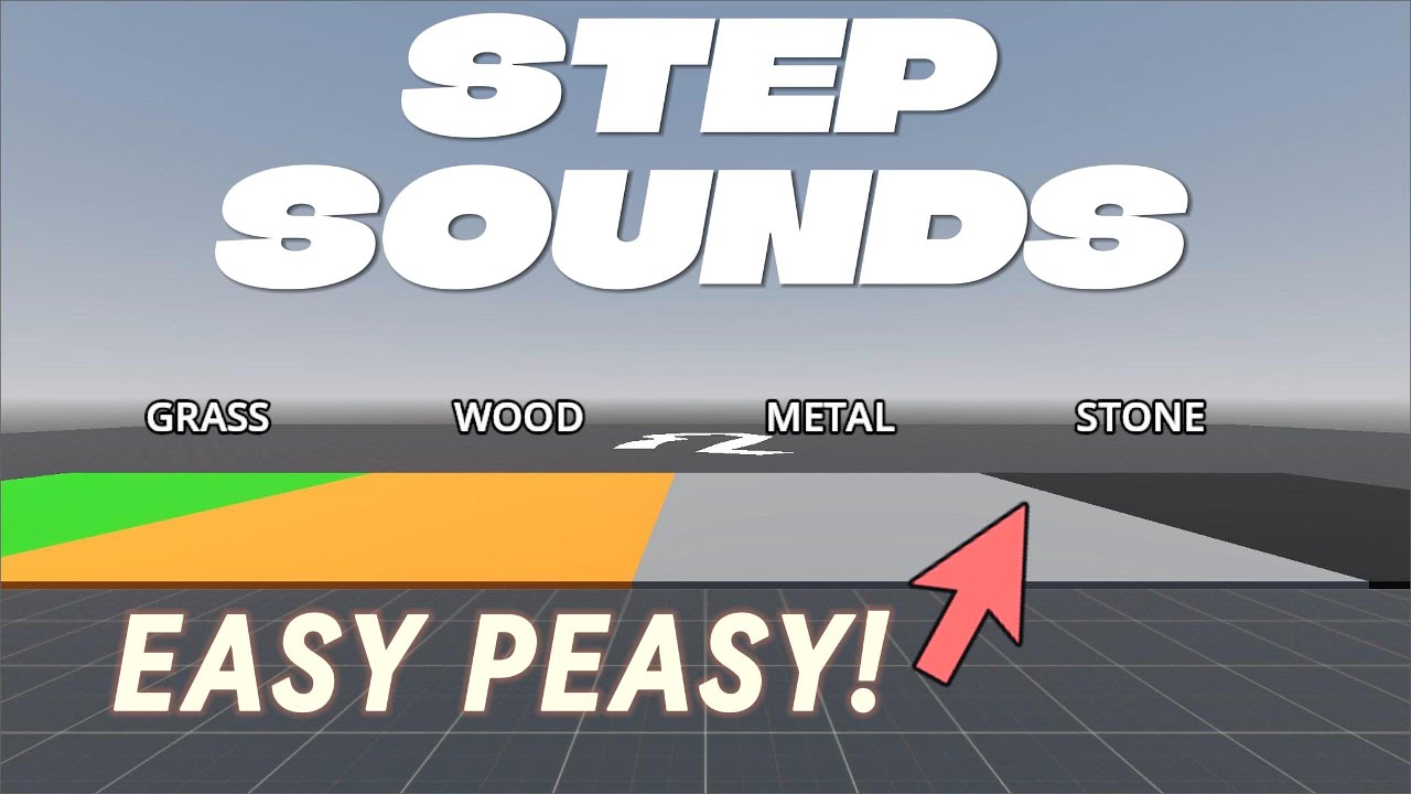 EASY STEP SOUND EFFECTS (DIFFERENT FLOOR TYPES) - Godot