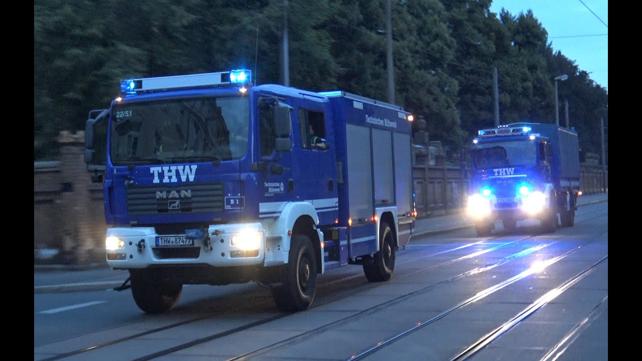 neuer MTW Zug + MTW OV + GKW l + [mit Pressi] MzKW THW OV Gera