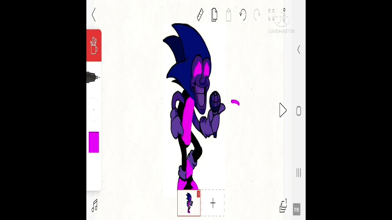 coruppted majin sonic drawing (my own majin drawing)