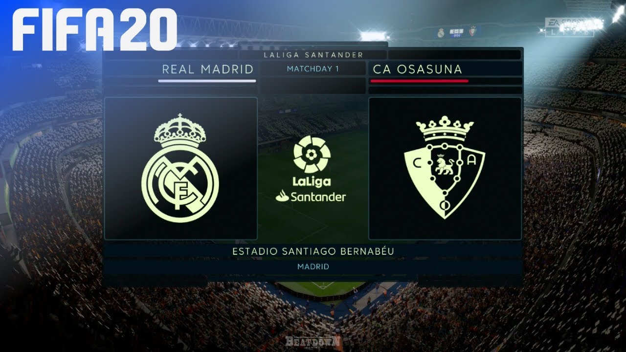 FIFA 20 - Real Madrid vs. CA Osasuna @ Estadio Santiago Bernab&eacute;u