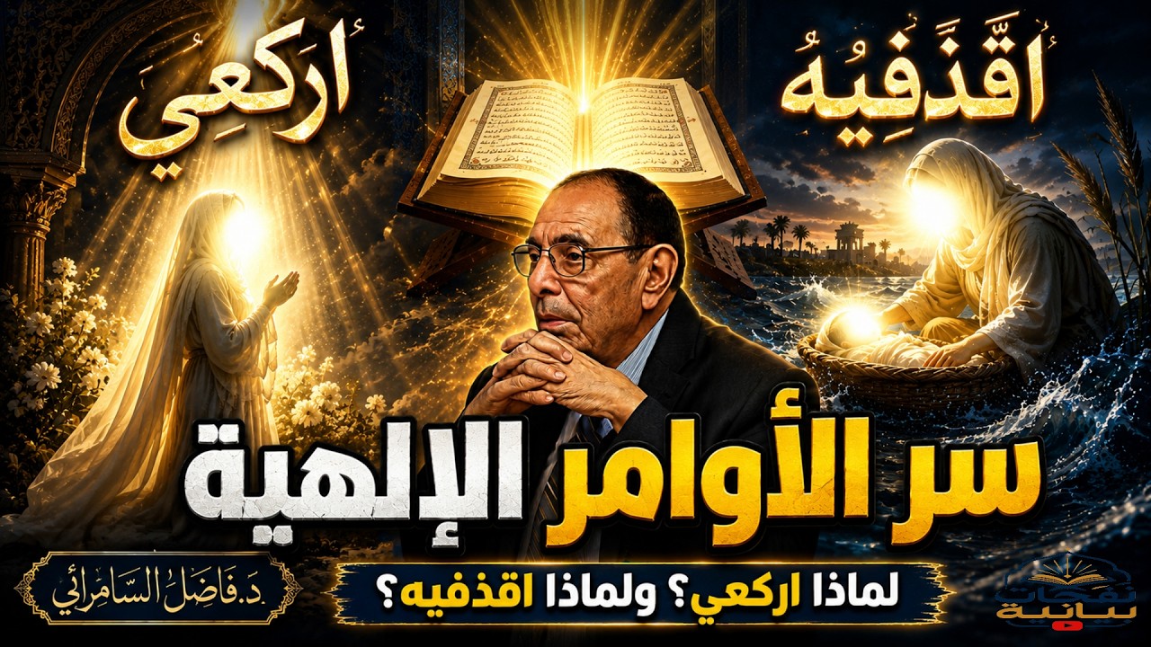 🔥 لماذا قال الله لمريم اركعي ولأم موسى اقذفيه؟ أسرار الأوامر الإلهية مع د. فاضل السامرائي