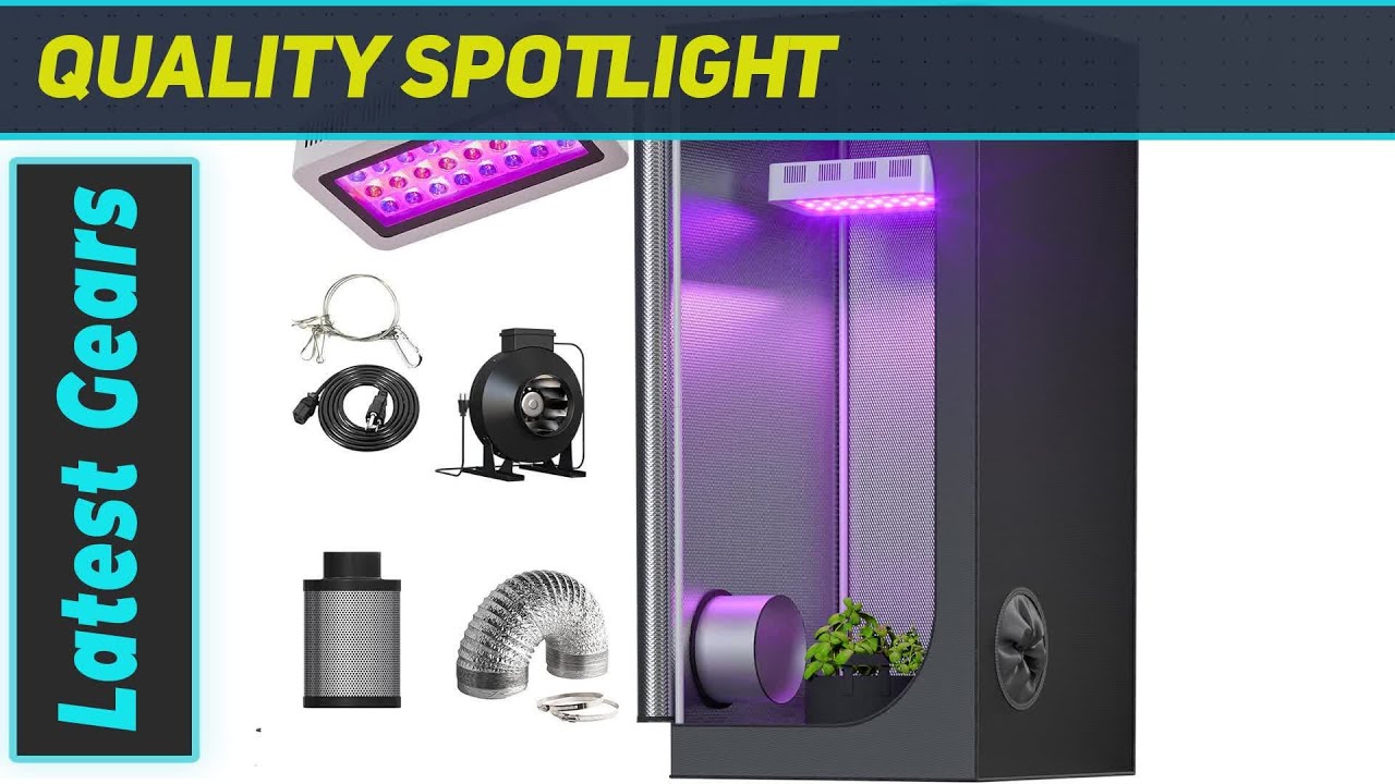 TopoGrow 300W LED Grow Tent Kit: Complete Setup for Indoor Plant Growth