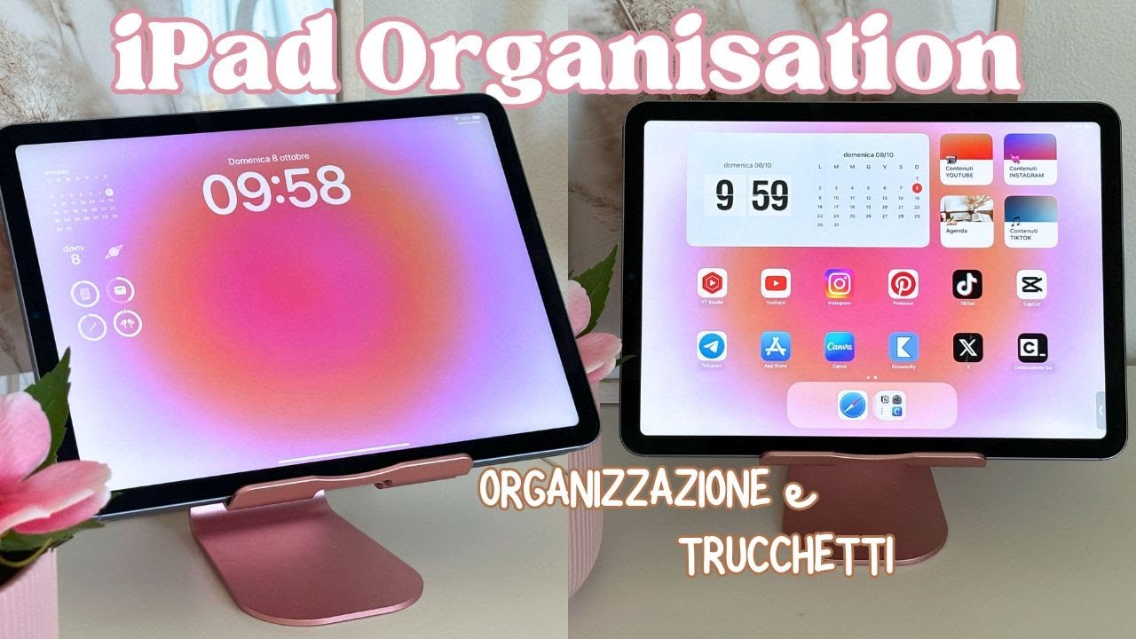 COME UTILIZZO IL MIO IPAD - Organizzazione, widgets e funzioni nascoste ✨🩷✍🏼