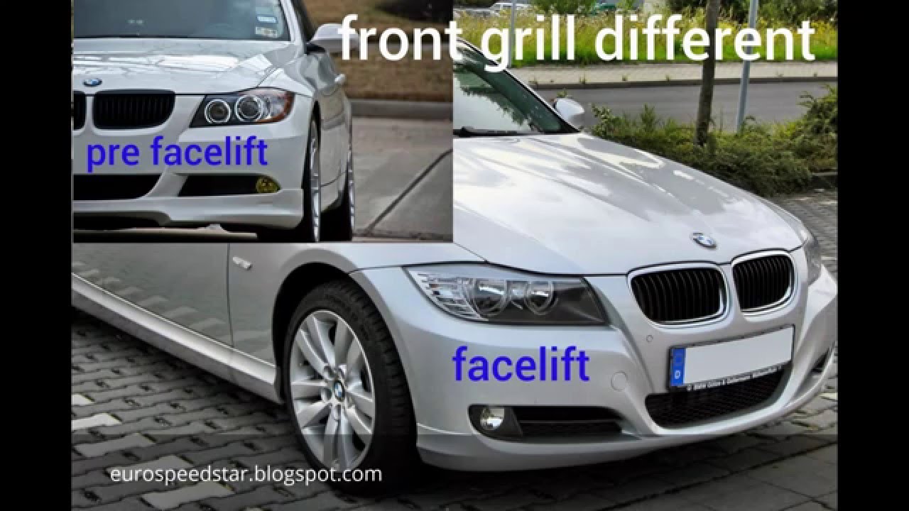 bmw e90 pre-facelift vs facelift