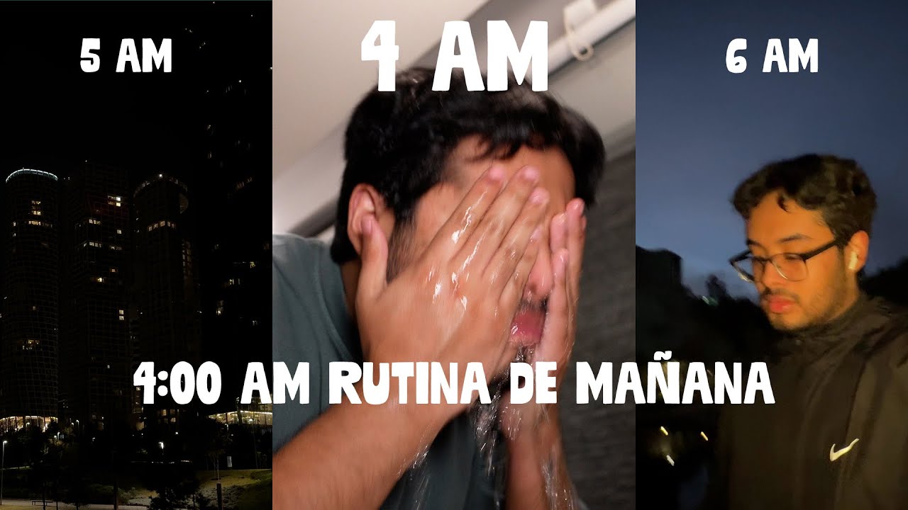 LEVANTÁNDOME A LAS 4 AM para ser productivo... (rutina de mañana)