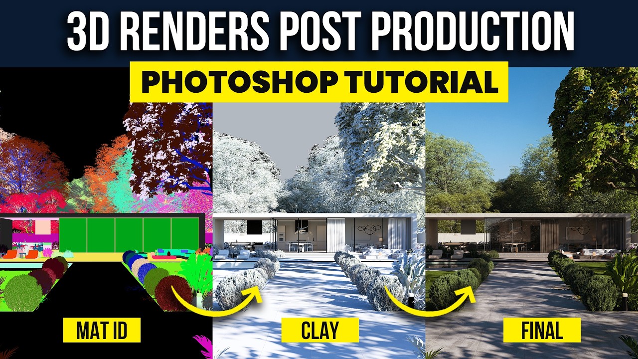 Постпродакшн 3D-рендеров в Photoshop: пошаговое руководство