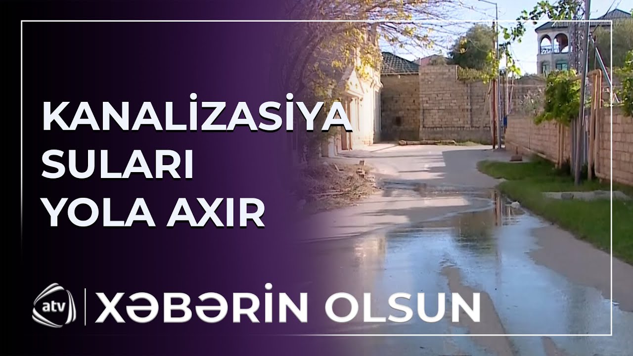 K&uuml;rdəxanı qəsəbəsində kanalizasiya problemi / Xəbərin Olsun