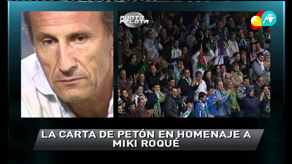 Peton le dedica a Miki Roque una emotiva carta