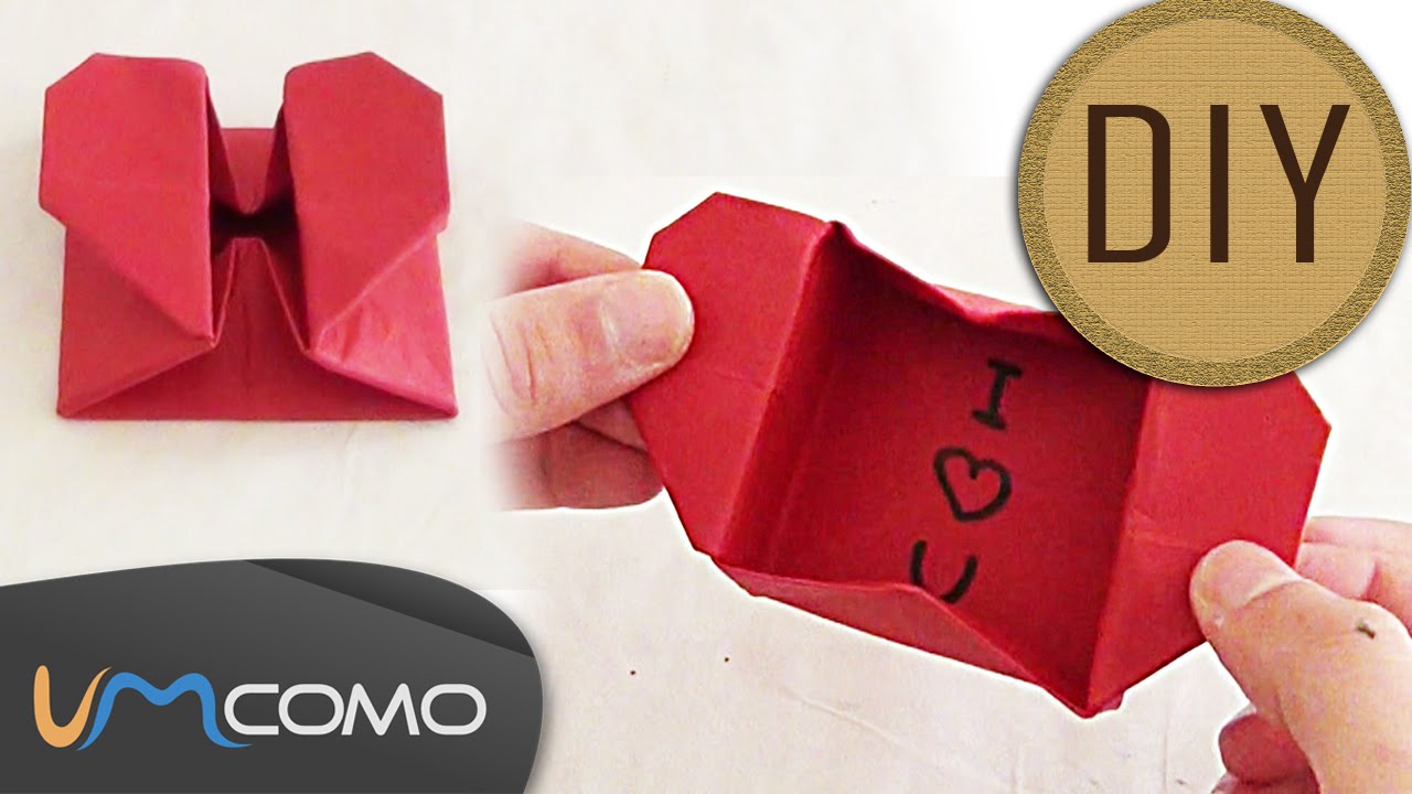 DIY - Caixa de Papel em Forma de Coração