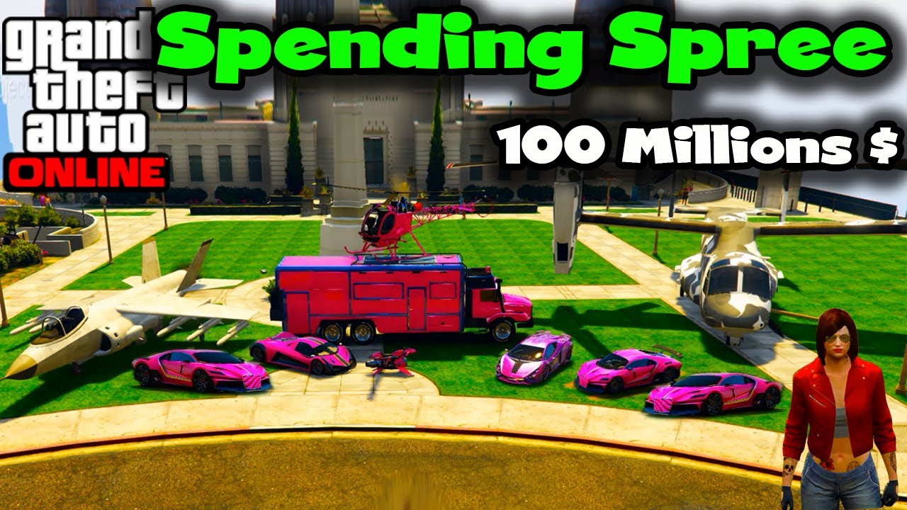 Spending $100 MILLION Spree in GTA Online !  |  Gugga Gaming