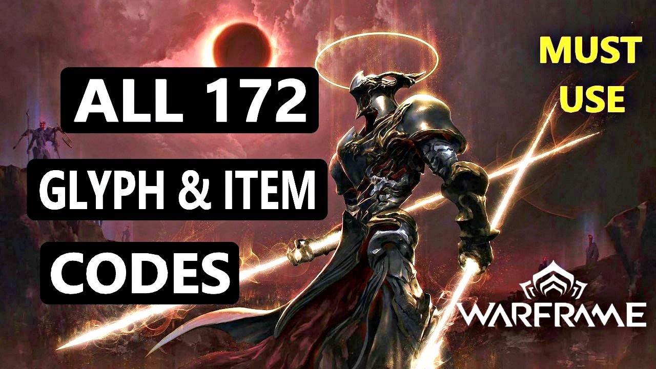Warframe : Warframe All Glyph Codes & Item Codes 2023 | Warframe Codes 2023 - Beginners Guide