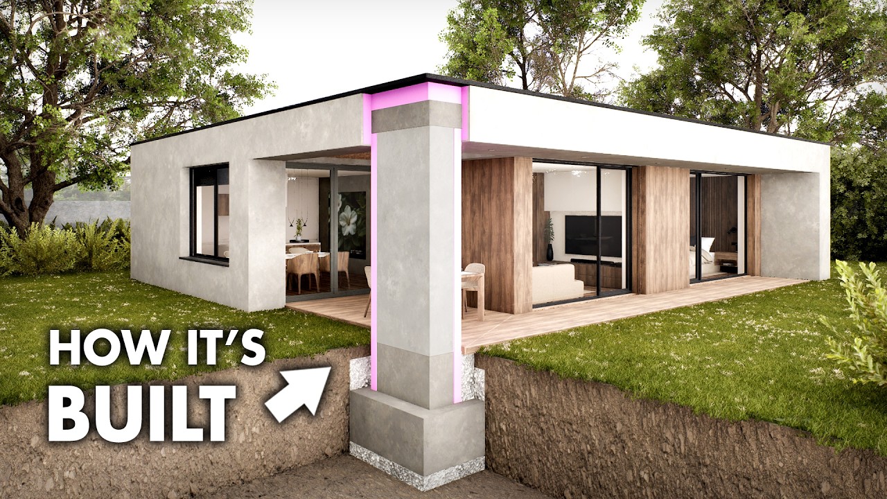 Как строится современный дом | Пошаговое 3D-строительство