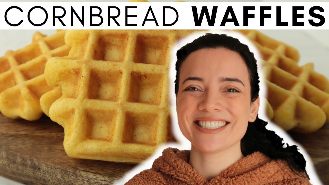 How to make quick and easy CORNBREAD WAFFLES | Ovo Lacto Vegetarian