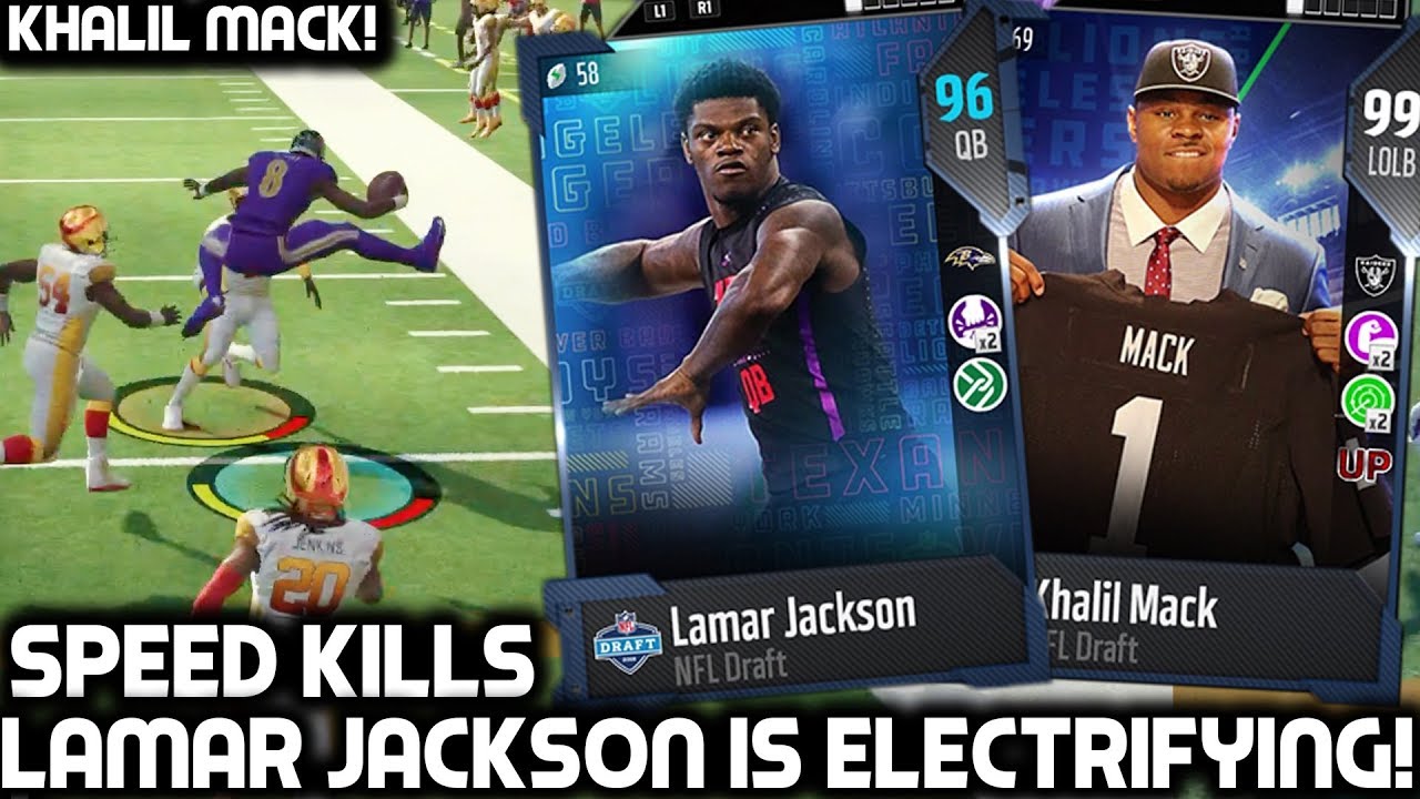 LAMAR JACKSON IS ELECTRIFYING! DRAFT KHALIL MACK! Madden 18 Ultimate Team