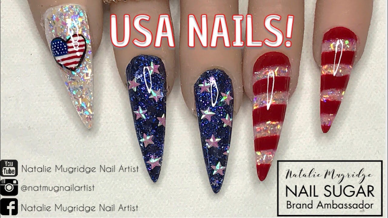 🇺🇸 USA Nails! 🇺🇸 | 4th July Nails | Nail Sugar