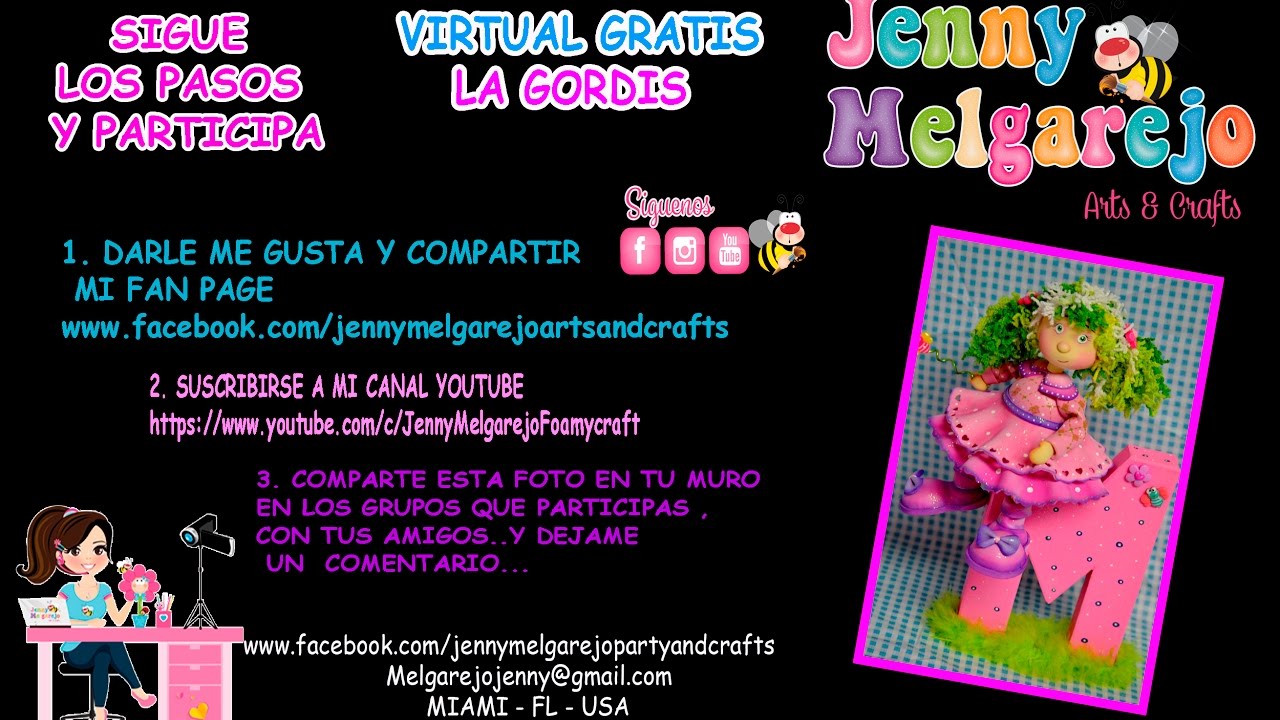 JENNY MELGAREJO - VIRTUAL LA GORDIS - FOAMY - GOMA EVA-