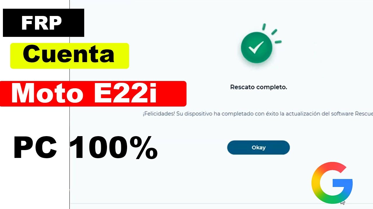 Eliminar Cuenta de Google Motorola Moto E22i | Android 12