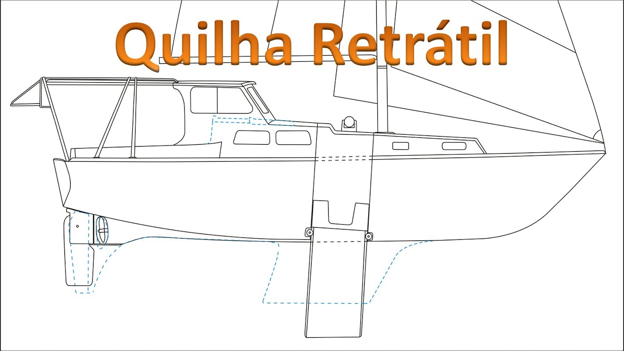 Quilha Retrátil  para um Veleiro de 34'