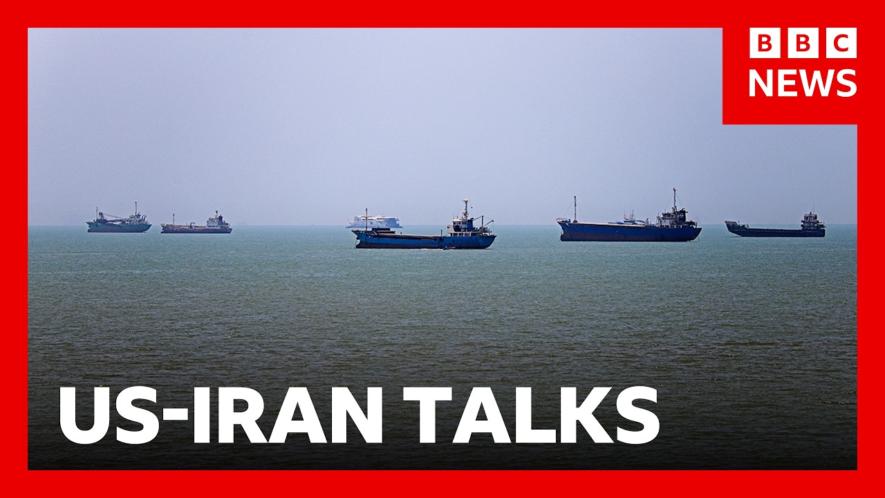 US-Iran talks to begin in Switzerland as Tehran says it closed Strait of Hormuz | BBC News
