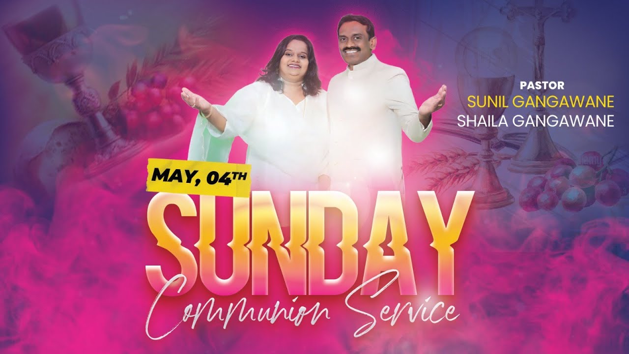 🔴🅻🅸🆅🅴  | SUNDAY CHURCH SERVICE 04-05-2025 | Pst. SUNIL GANGAWANE |V.B.C