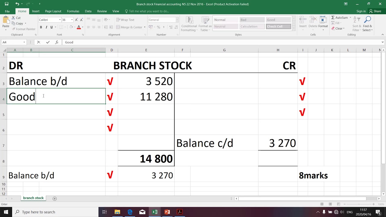 Financial Accounting N5 (Branches - Branch Stock Account - Part-1) -  Mr. K. Modisane