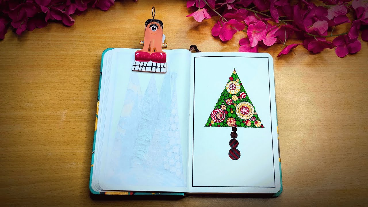 A Christmas Zendoodle Filled With Patterns, Patience And Tiny Details That Remind You To Slow Down 🎄