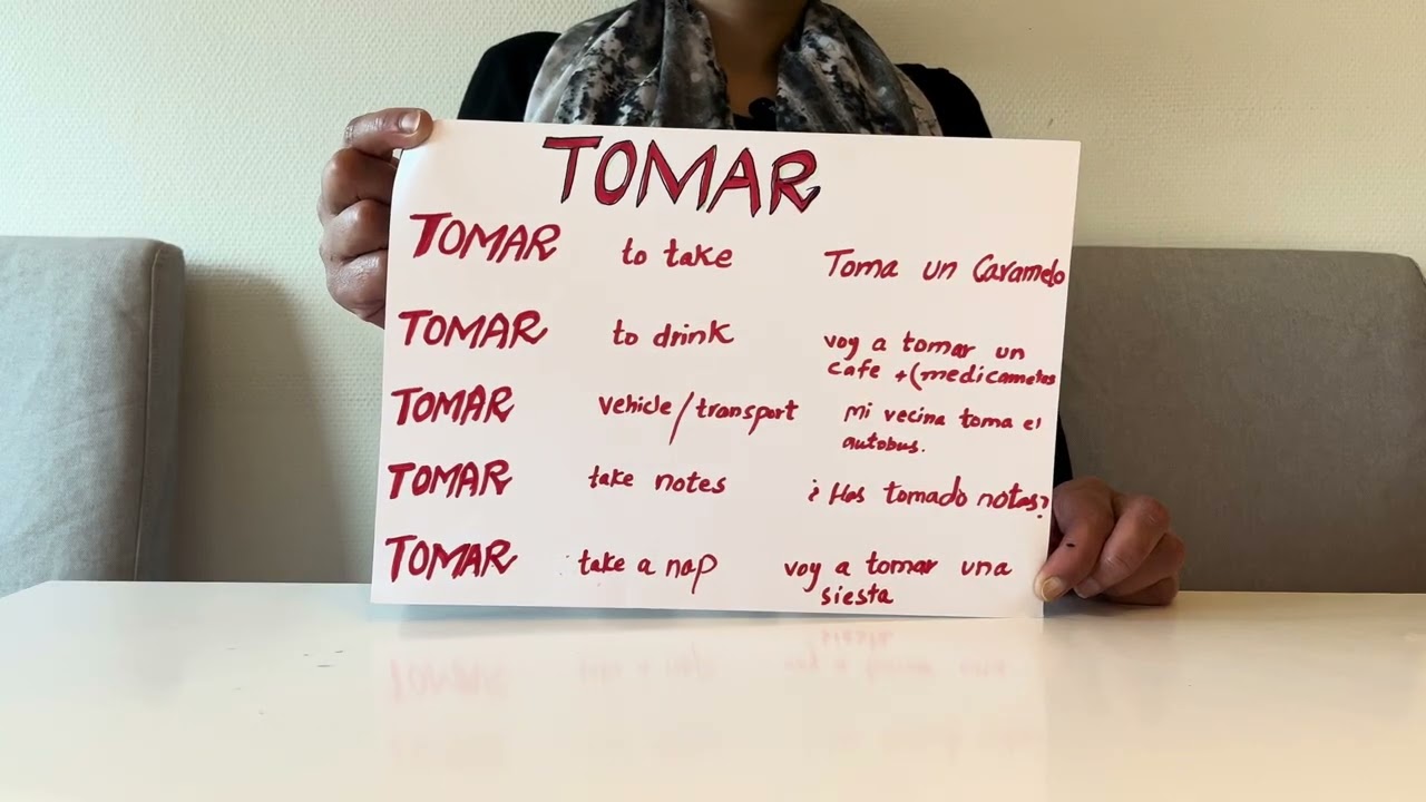 CLASS 102:Verbo *TOMAR*  ایساورب  جس کے بہت سےاستعمال ہیں۔آپ  کے اپنے چینل پر/Spanish 4 All