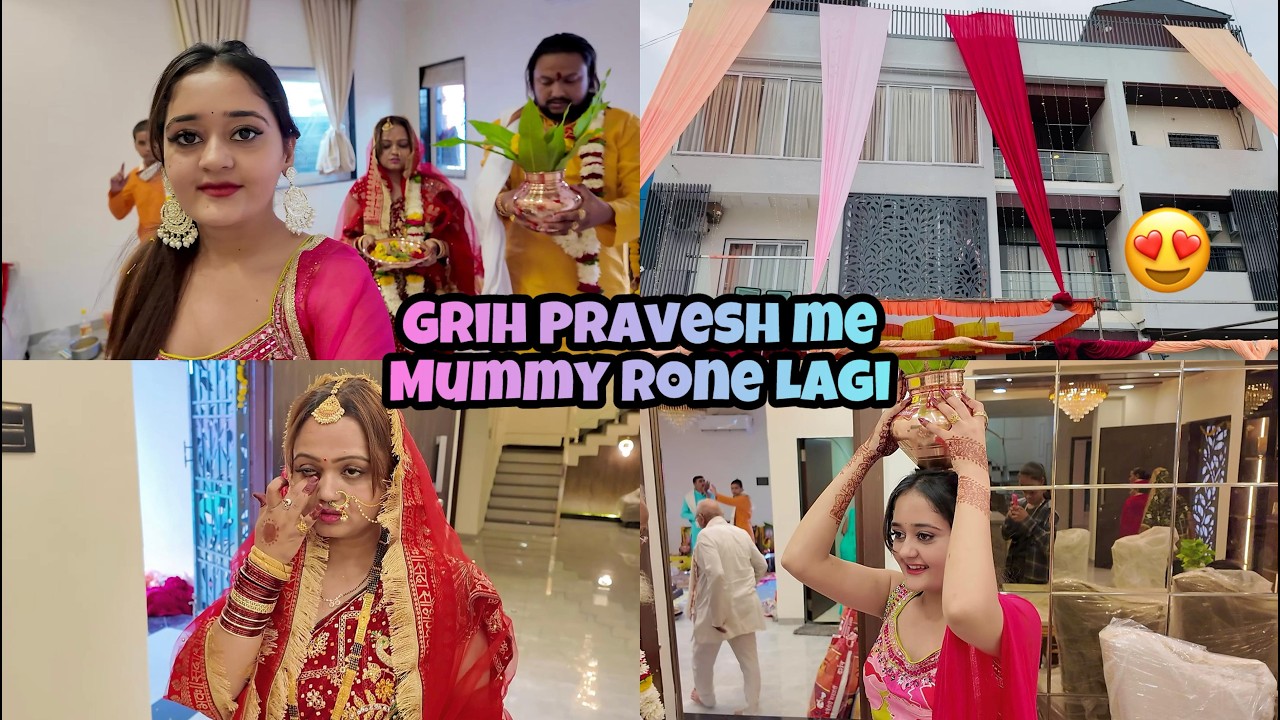 New Home ke Grih Pravesh me koi relative nahi aya to Mummy Rone lagi | Bindass kavya Vlogs