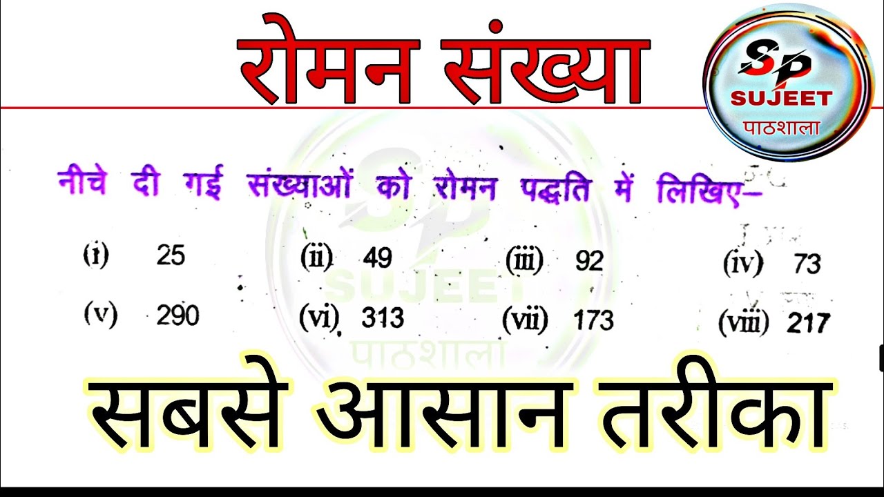 Roman Numbers 1 to 300 | Roman Numerals 1 to 300 | Roman Numerals 1-300