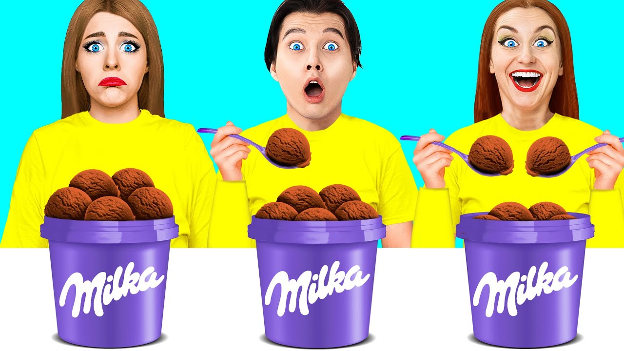 Fără Mâini vs Cu o Mână vs Cu Ambele Mâini | Situații Amuzante Multi DO Food Challenge
