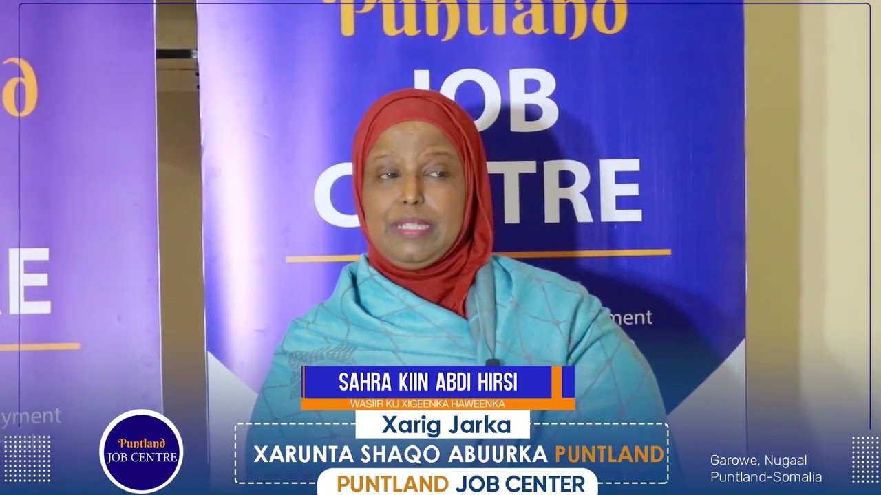 Opening Ceremony Video Puntland Job Center  Garowe