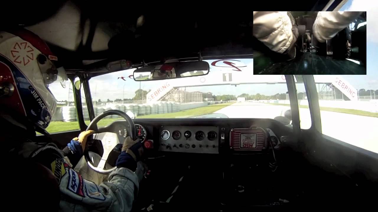 Sebring Onboard Lap XKE Jaguar w/Pedal Cam Jim Pace-Predator