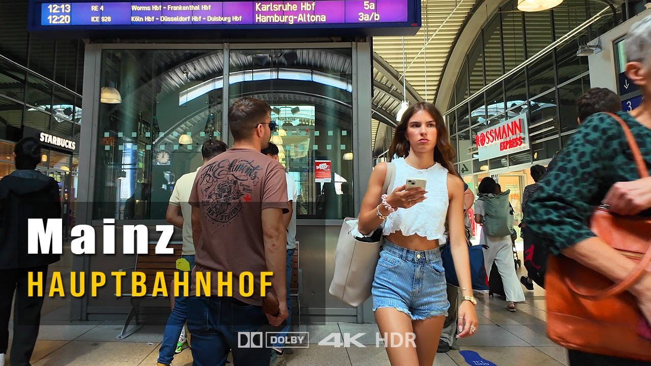 Mainz - Hauptbahnhof (Central Station) Summer 2025 | Walking Tour Germany [4K]